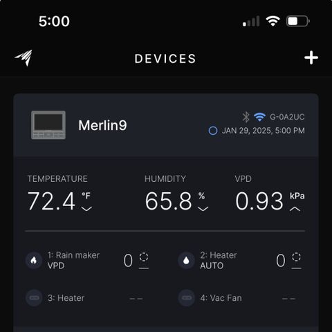 Gorilla Melon growlog photo: Using Controller 69 pro with the. Spider farmer tent 