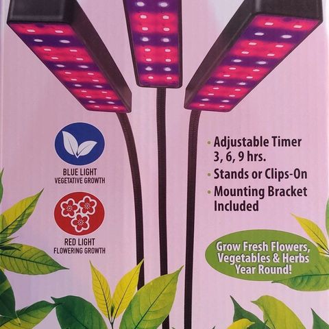 Girl Scout Cookies Auto growlog photo: Bought 2x BionicGrow Red/Blue LED lights with 3x flexie-heads to add to our Germination Station.