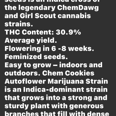 Auto Chem Cookies growlog photo: About Auto Chem Cookies. 
