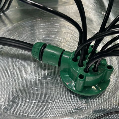 Shaman growlog photo: Installed 12 port water manifold and water lines