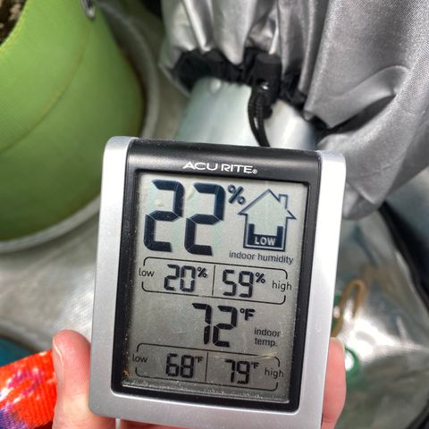 ManBearAlienPig growlog photo: Dry because tent has been open