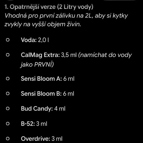 Cream Mandarine Auto growlog photo: Opatrnější zálivka na 2L