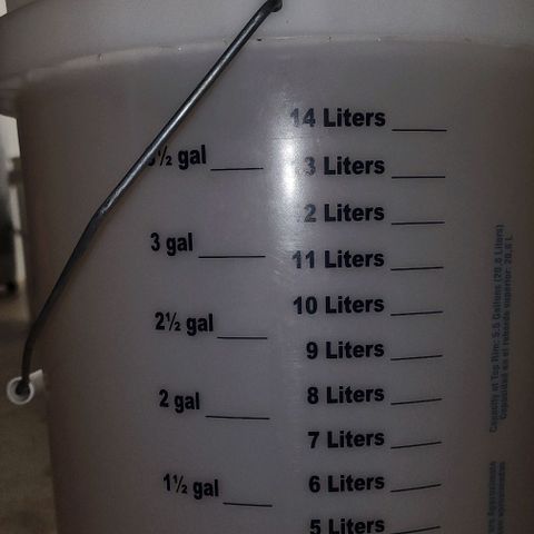 #10a Fried Banana growlog photo: Water level at fill