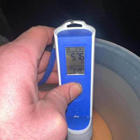 GG#4  growlog photo: Water after transplant ph down before addatives regen + wilt