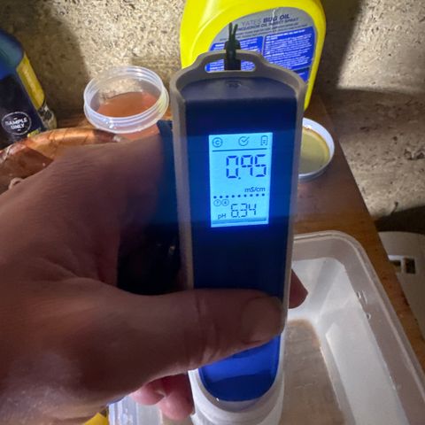 GG#4  growlog photo: Dwc check up on ph and ppm/Ec