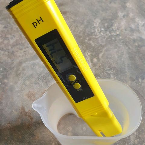 Blue Dream Matic Tree 2 growlog photo: Npk 10:52:10 4 grams mix with 1L Tap water 
- sample Ph level 