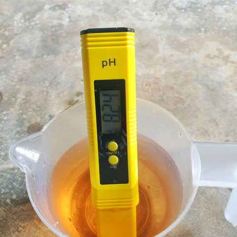 Blue Dream Matic Tree 2 growlog photo: Maxicrop organic fertilizer 1.8 ml mix with nomel tap water 750 ml

Sample Ph level 