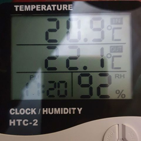 Blue Dream Matic Tree 2 growlog photo: New temperature and HR meter redings