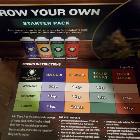 Super Skunk Auto Flower growlog photo: *No watering today as soil is still moist. I believe I'm over watering 
* Growth Science Nutrients 
*Gave a light spray of nutrients 
Mixed vegetative  nutrients with purified water per instructions
