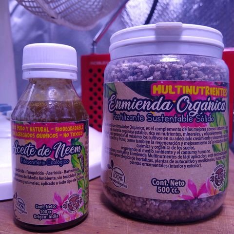 S/N growlog photo: Insecticida preventivo: aceite de Neem.
Multinutrientes granular.