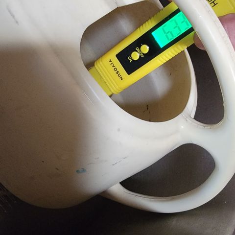 004: "Mike #1 (Left Seed)" growlog photo: Transplanted and Watered with water pH balance of 6.3