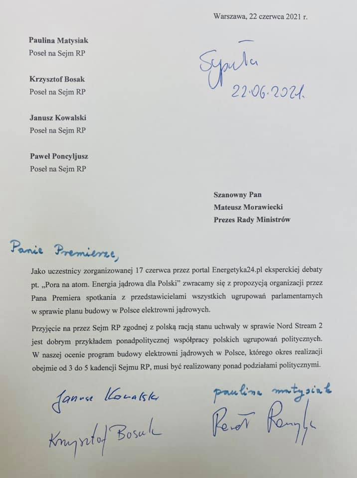 Zdjęcie do artykułu: Ponadpolityczna inicjatywa wsparcia budowy elektrowni jądrowych w Polsce