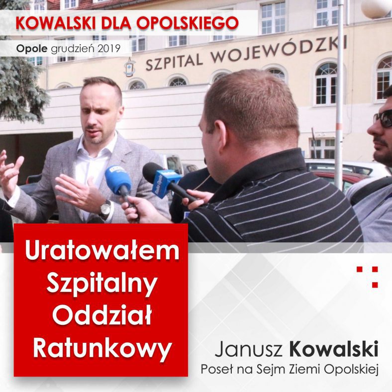 Uratowałem Szpitalny Oddział Ratunkowy w Opolu