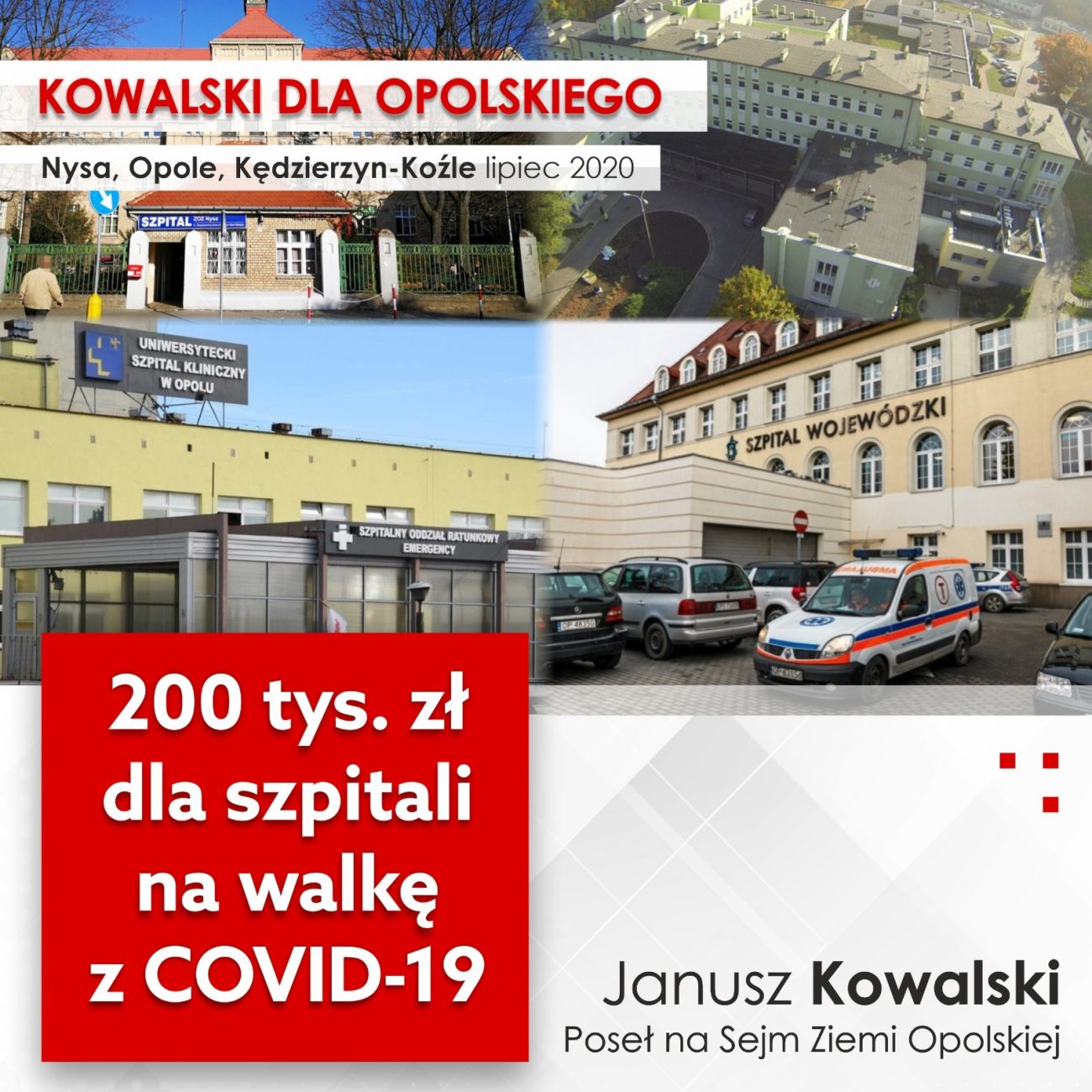 200 tys. zł na walkę z epidemią koronawirusa dla opolskich szpitali!