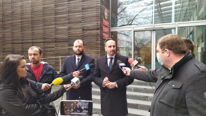 Konferencja prasowa ws. odbudowy linii kolejowej Racibórz-Głubczyce-Racławice Śląskie