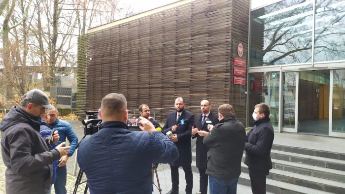 Konferencja prasowa ws. odbudowy linii kolejowej Racibórz-Głubczyce-Racławice Śląskie