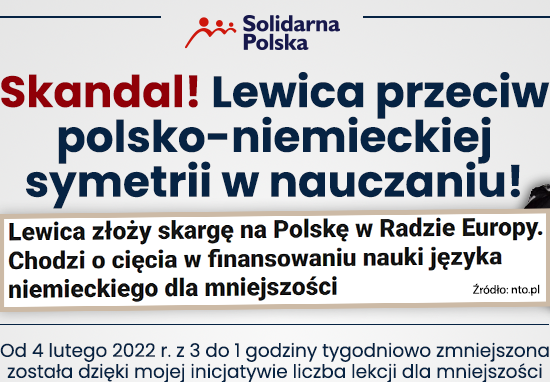 Zdjęcie do artykułu: Lewica przeciwko polsko-niemieckiej symetrii w nauczaniu!
