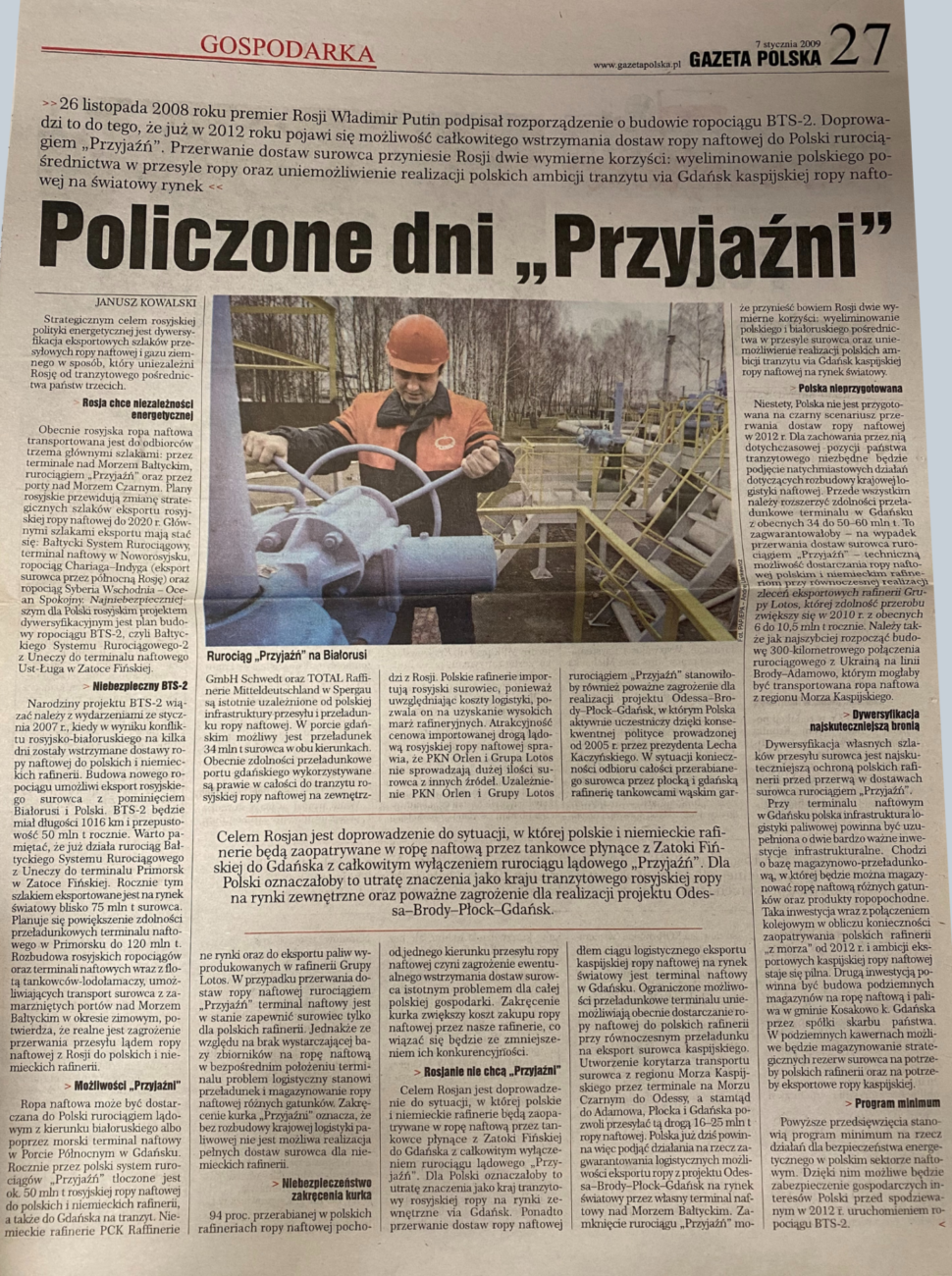 Policzone dni “Przyjaźni”