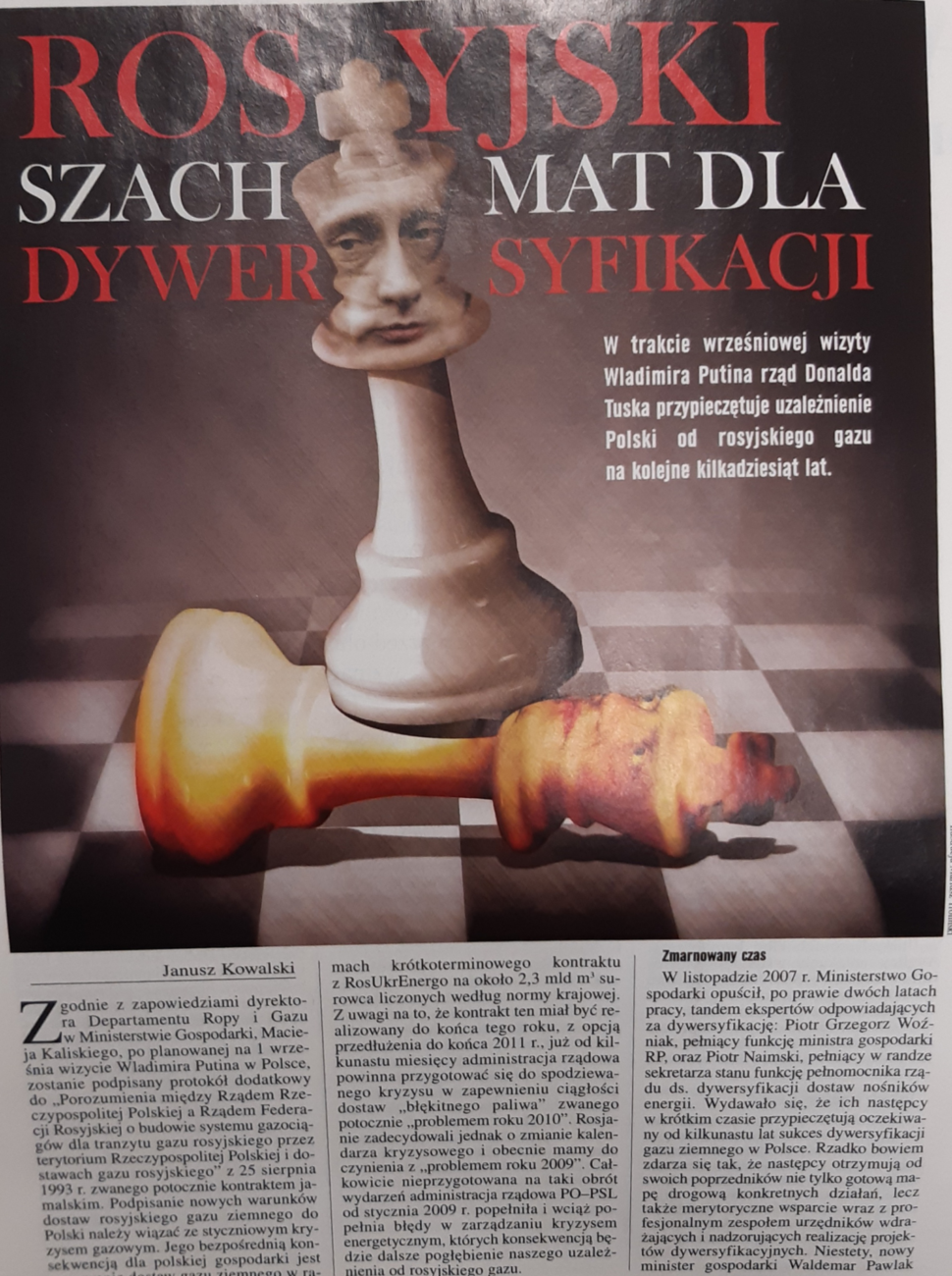 Rosyjski szach mat dla dywersyfikacji