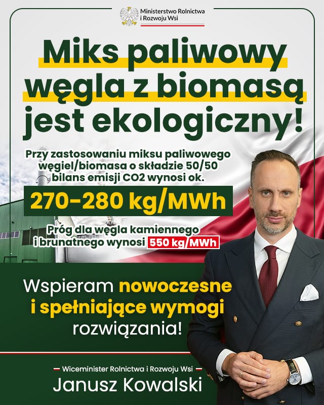 Miks paliwowy węgla z biomasą jest ekologiczny!
