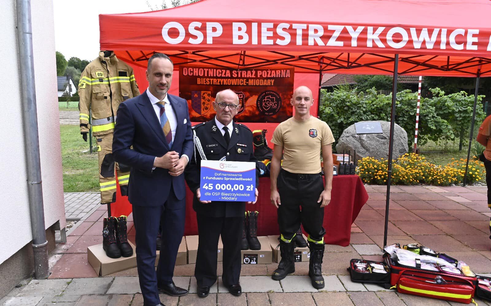 Spotkanie z druhami z OSP Biestrzykowice-Miodary