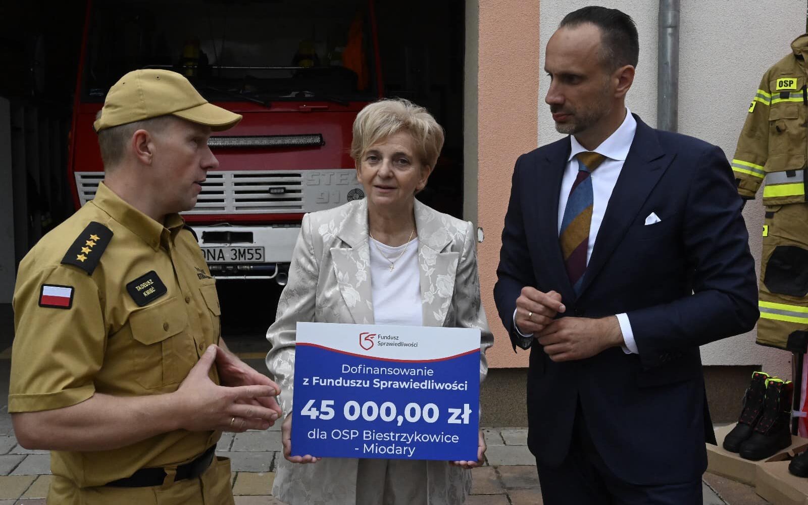 Spotkanie z druhami z OSP Biestrzykowice-Miodary