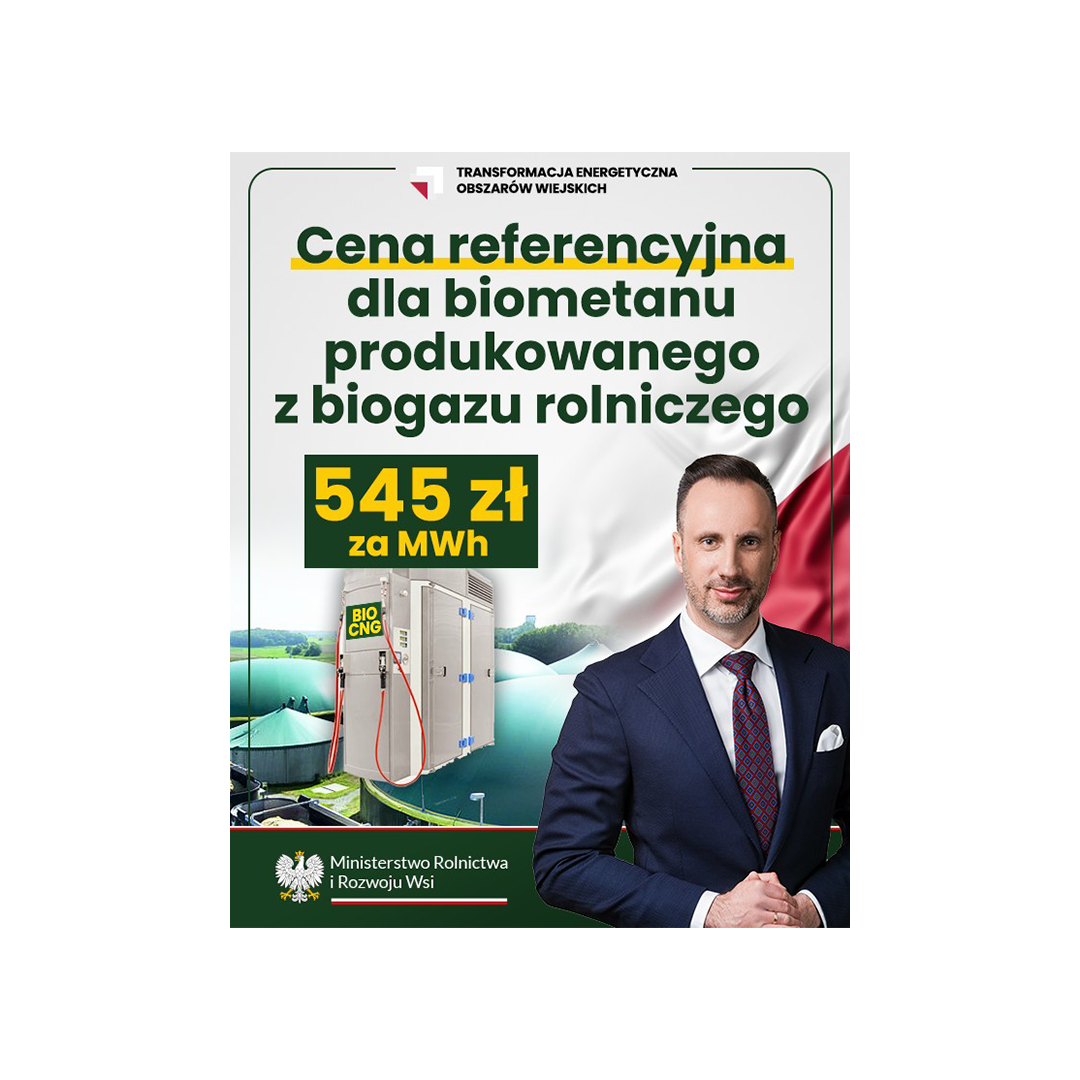Zdjęcie do artykułu: Cena referencyjna dla biometanu z biogazu rolniczego