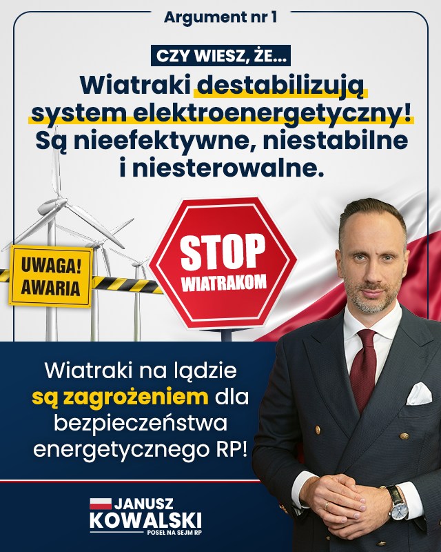 Argumenty przeciwko liberalizacji przepisów dotyczących elektrowni wiatrowych