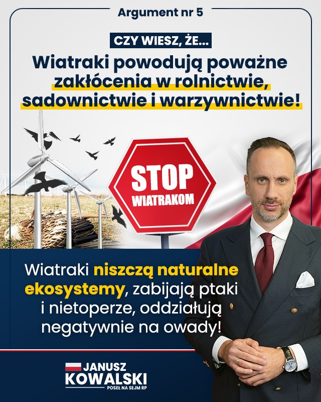 Argumenty przeciwko liberalizacji przepisów dotyczących elektrowni wiatrowych