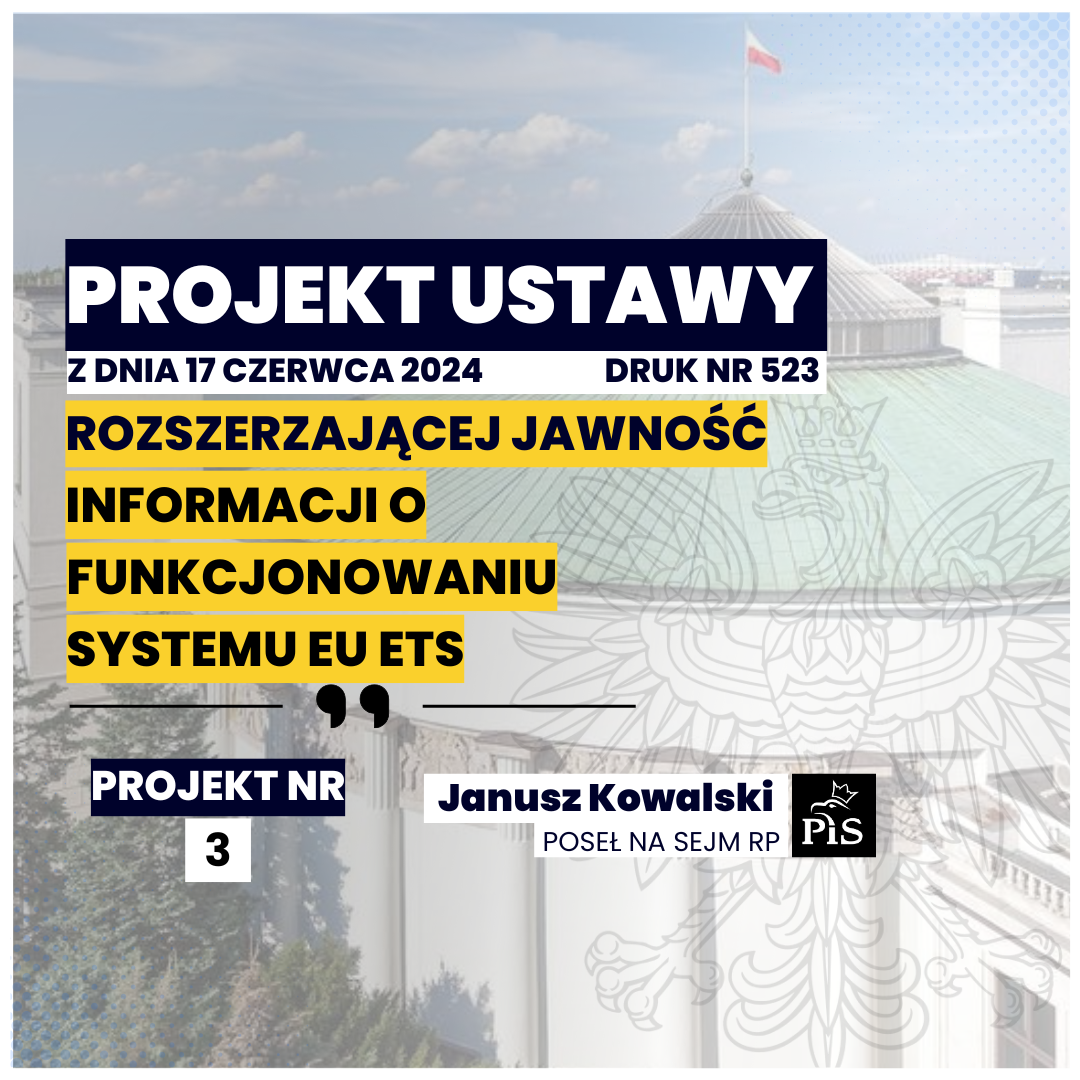 Zdjęcie do artykułu: Projekt ustawy rozszerzającej jawność informacji o funkcjonowaniu systemu EU ETS