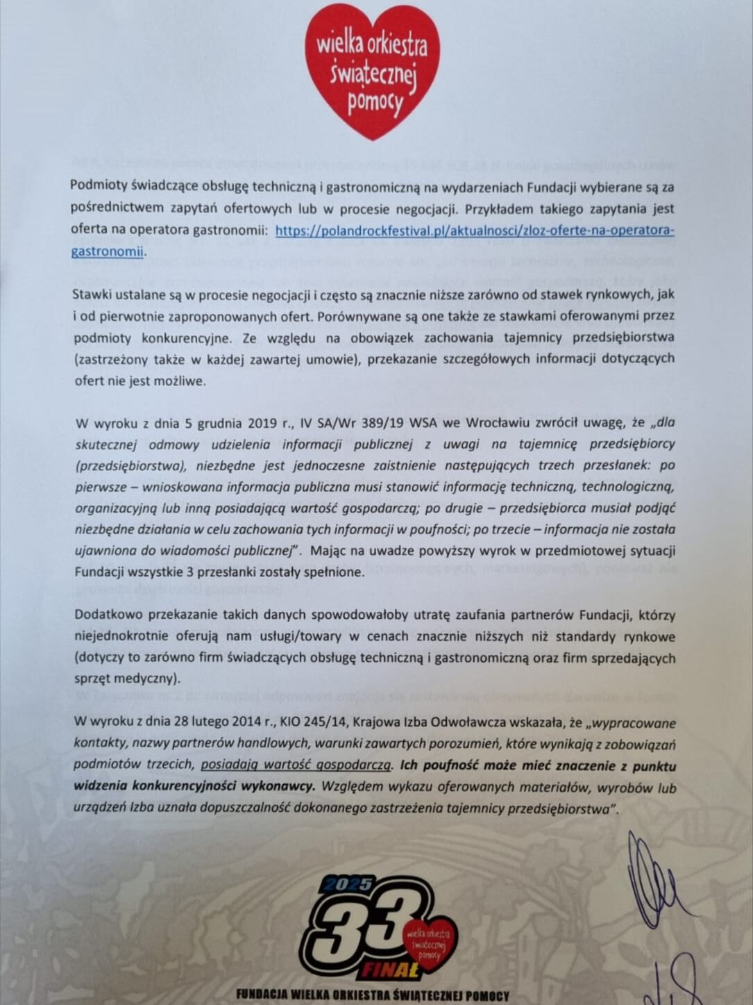 Odpowiedź Jerzego Owsiaka na pytania posła Janusza Kowalskiego!