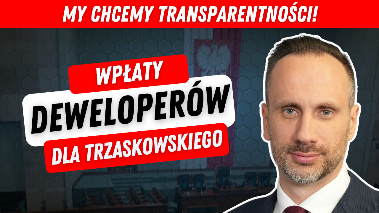 Zdjęcie do artykułu: Dlaczego Trzaskowski nie pokazuje wpłat?