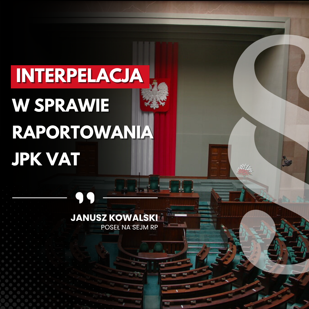 Zdjęcie do artykułu: Interpelacja w sprawie raportowania JPK VAT