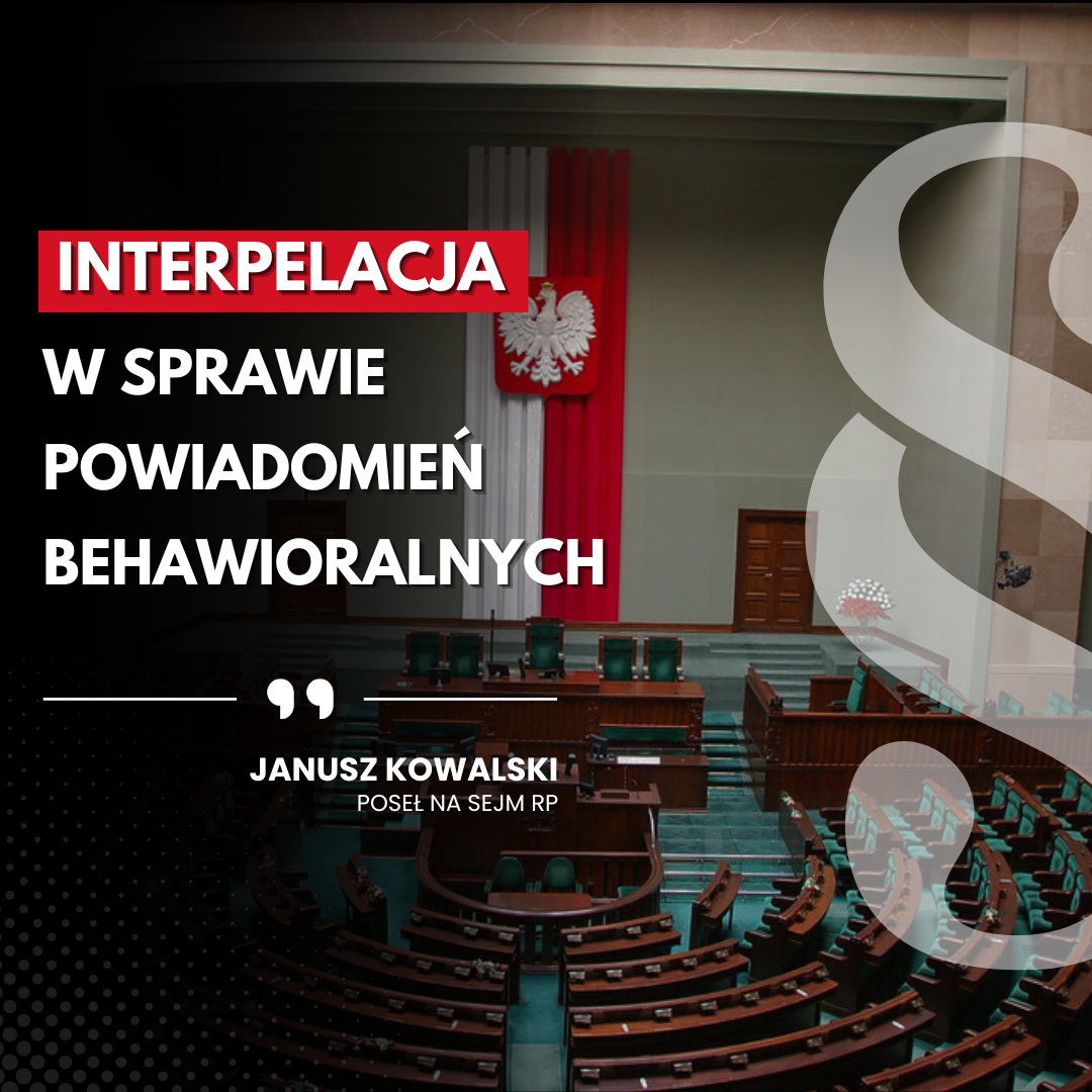 Zdjęcie do artykułu: Interpelacja w sprawie powiadomień behawioralnych