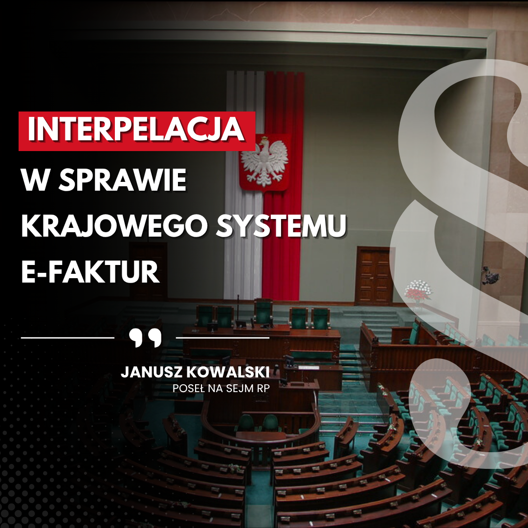 Zdjęcie do artykułu: Interpelacja w sprawie KSeF