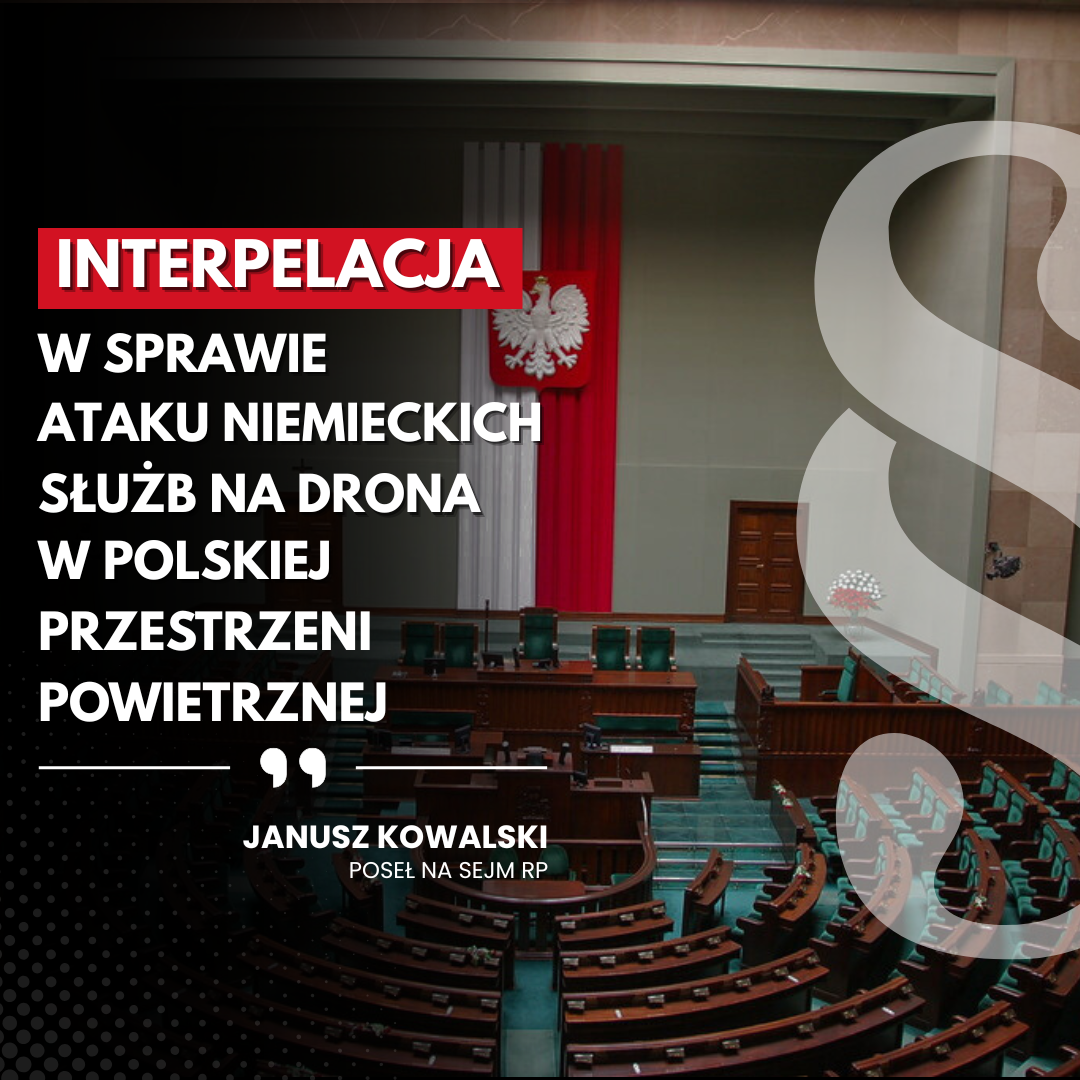 Zdjęcie do artykułu: Interpelacja w sprawie ataku niemieckich służb na drona w polskiej przestrzeni powietrznej