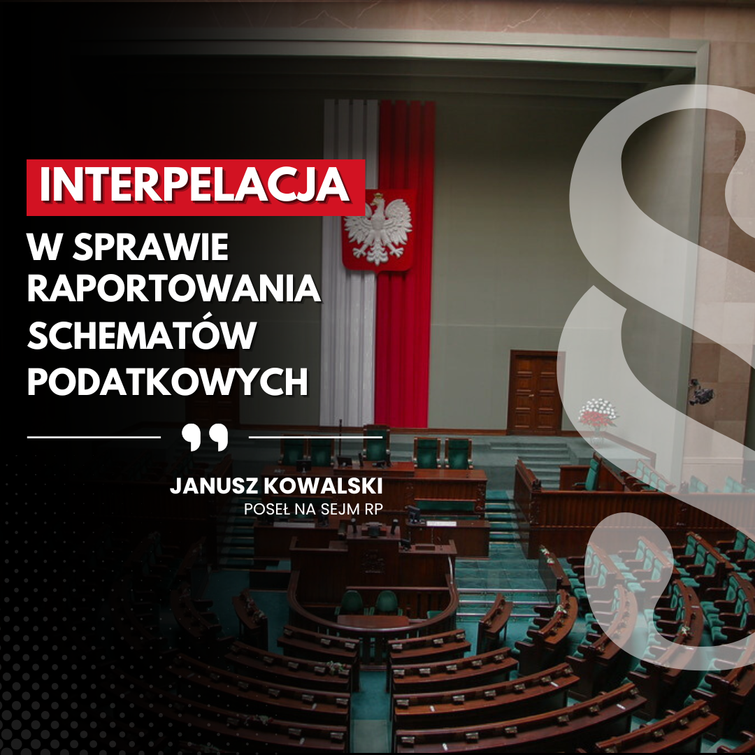 Zdjęcie do artykułu: Interpelacja w sprawie raportowania schematów podatkowych