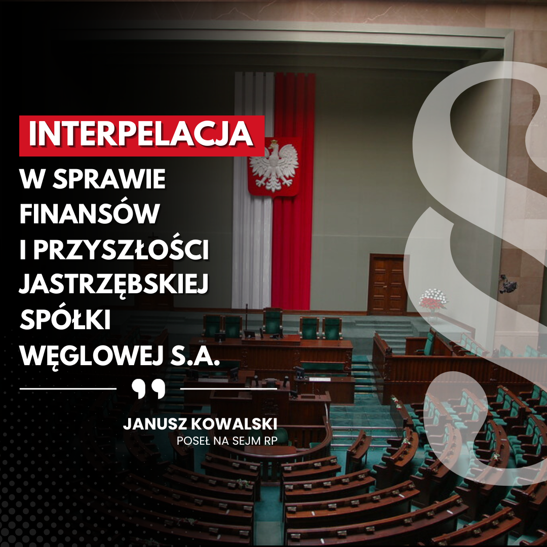 Zdjęcie do artykułu: Interpelacja w sprawie finansów i przyszłości Jastrzębskiej Spółki Węglowej SA
