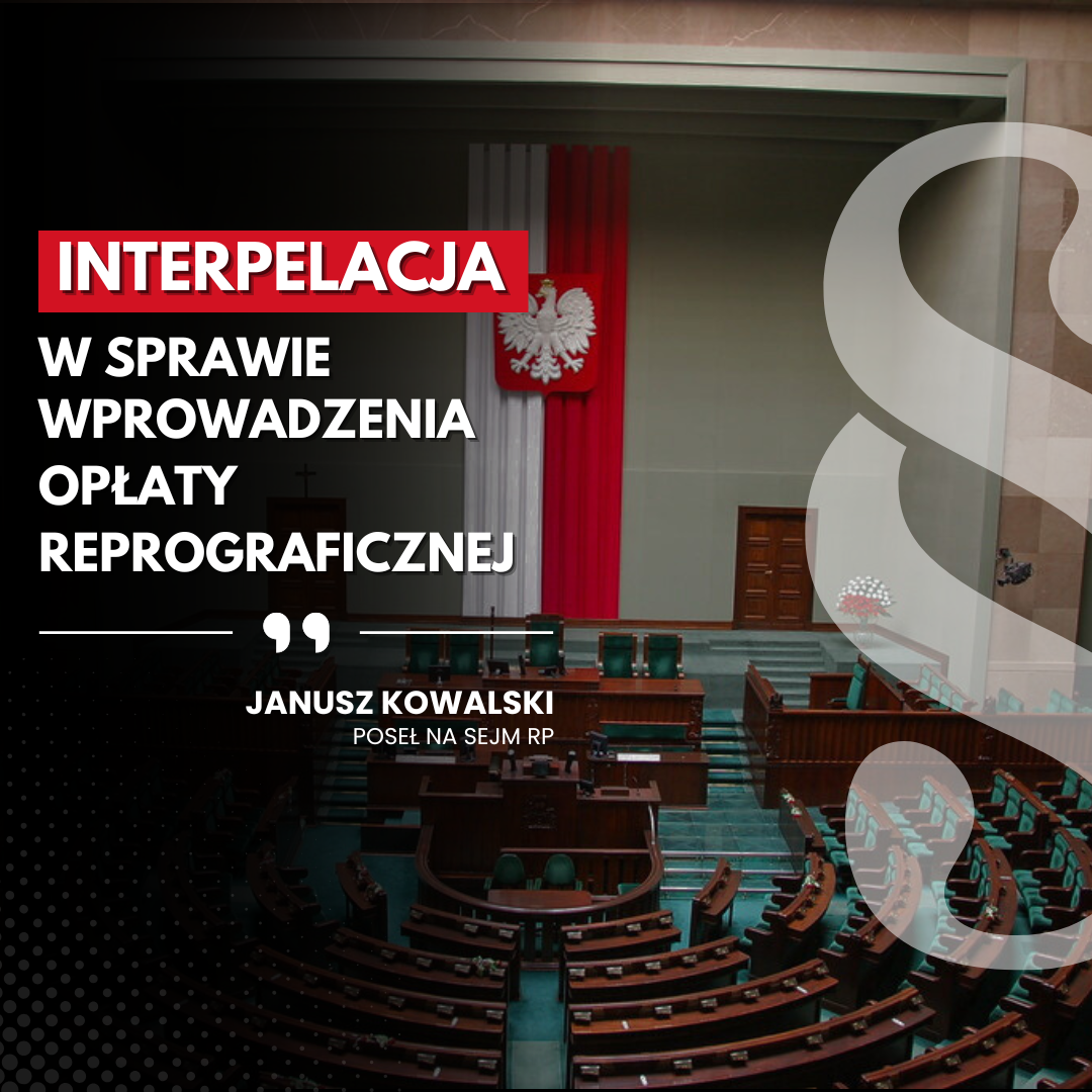 Zdjęcie do artykułu: Interpelacja w sprawie wprowadzenia opłaty reprograficznej