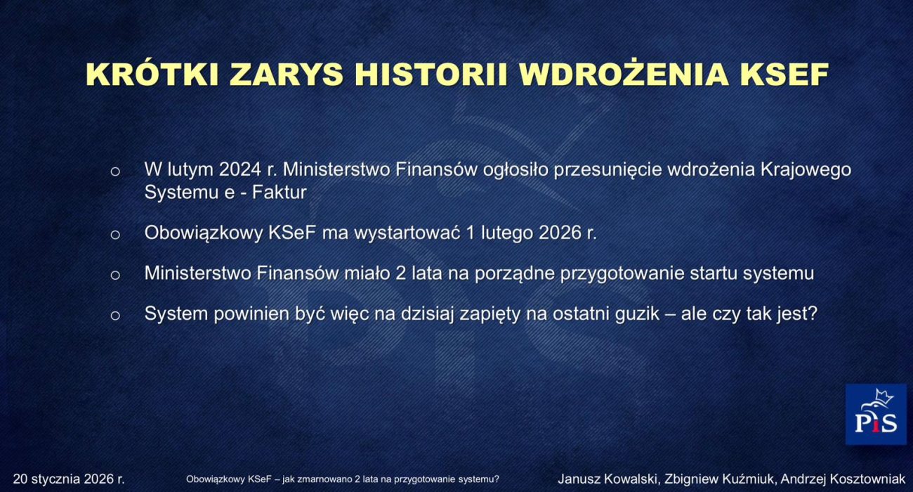 Raport o wdrożeniu Krajowego Systemu e-Faktur