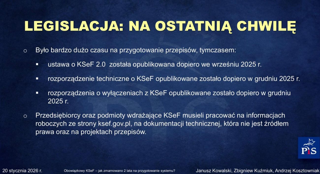 Raport o wdrożeniu Krajowego Systemu e-Faktur