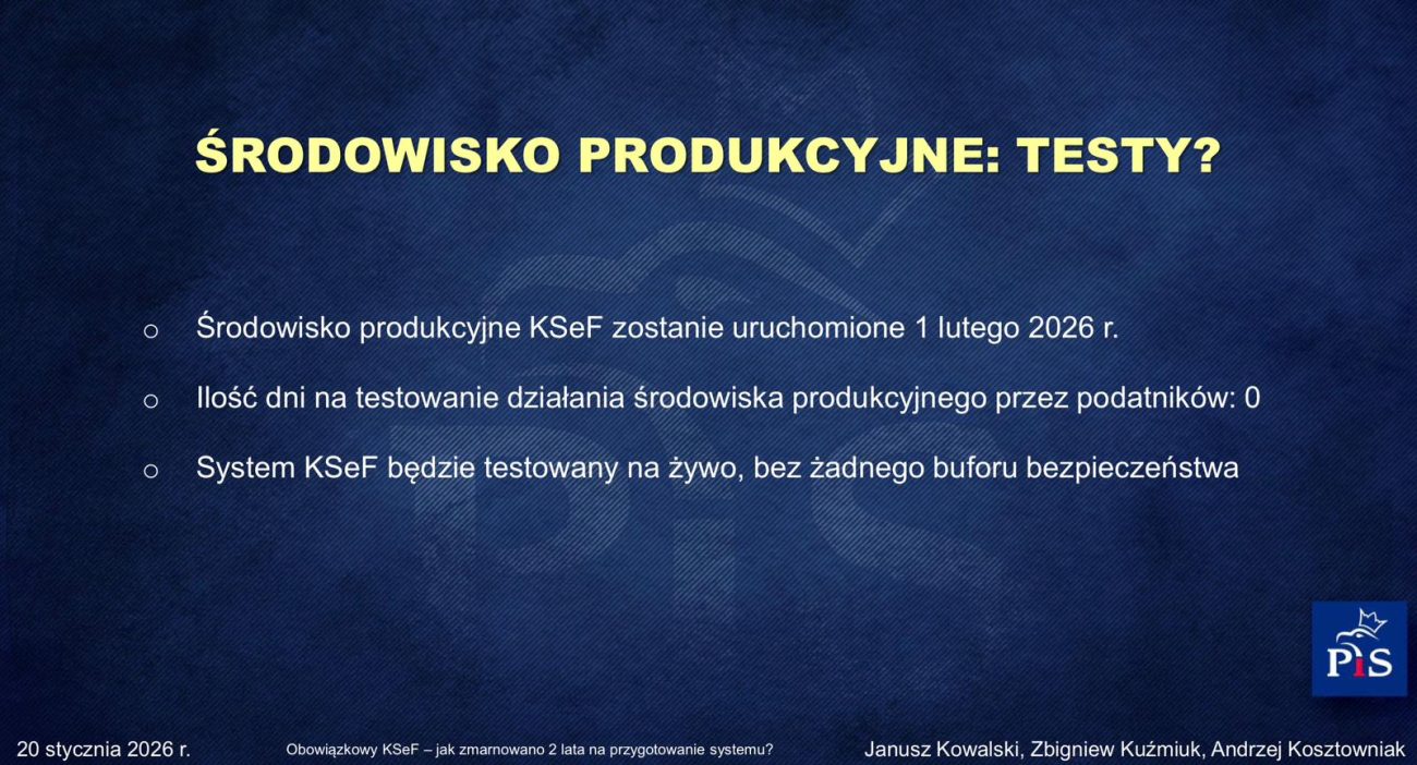 Raport o wdrożeniu Krajowego Systemu e-Faktur