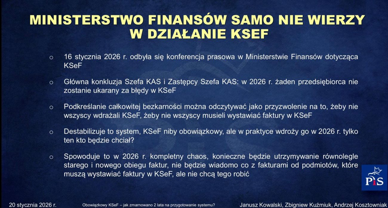 Raport o wdrożeniu Krajowego Systemu e-Faktur