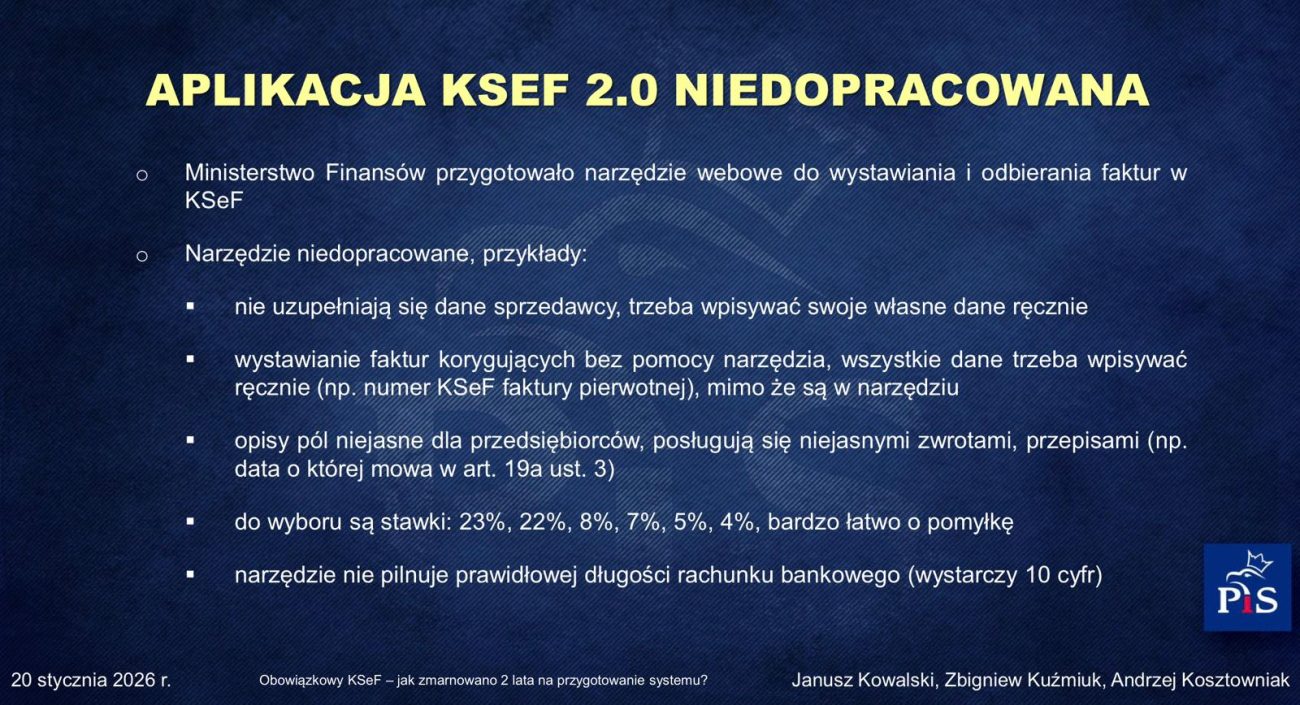 Raport o wdrożeniu Krajowego Systemu e-Faktur