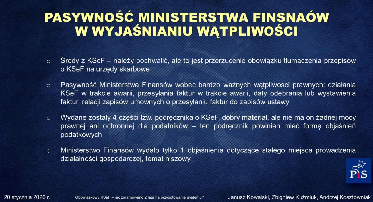 Raport o wdrożeniu Krajowego Systemu e-Faktur