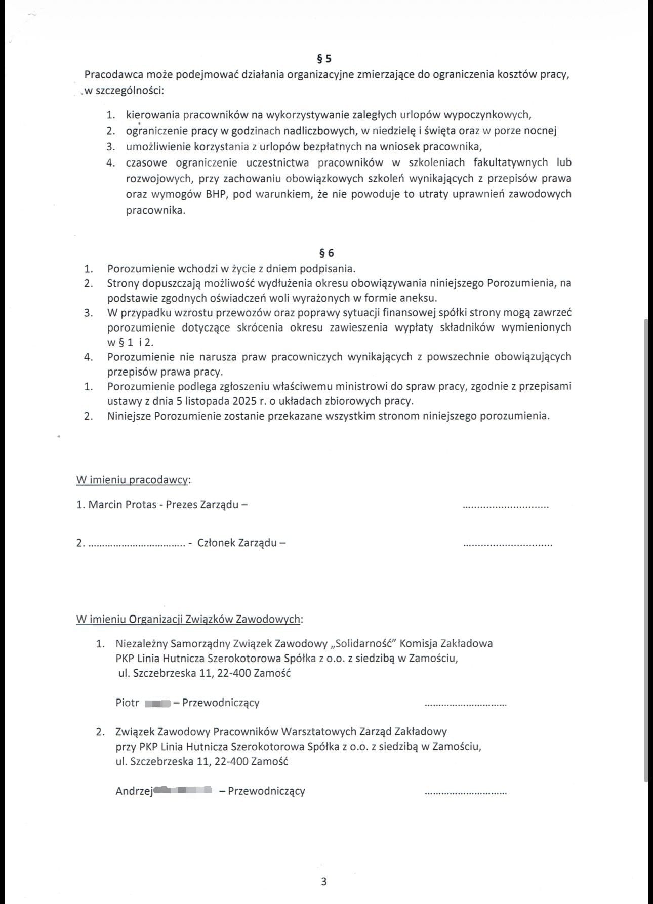 1300 PRACOWNIKÓW PKP LHS MA ZAPŁACIĆ ZA BŁĘDY PSL-OWSKICH NOMINATÓW ZAMOJSKIEJ SPÓŁKI