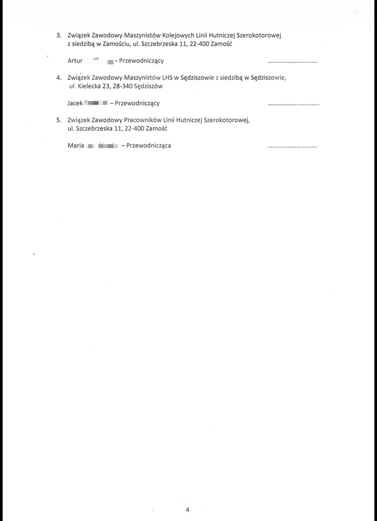 1300 PRACOWNIKÓW PKP LHS MA ZAPŁACIĆ ZA BŁĘDY PSL-OWSKICH NOMINATÓW ZAMOJSKIEJ SPÓŁKI