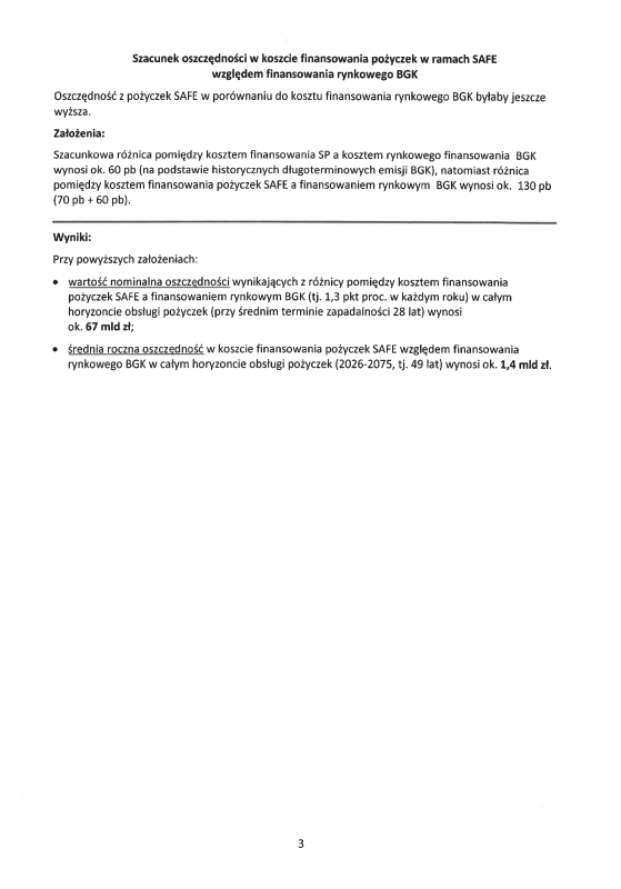 Ujawniam wyniki kontroli poselskiej w sprawie instrumentu SAFE