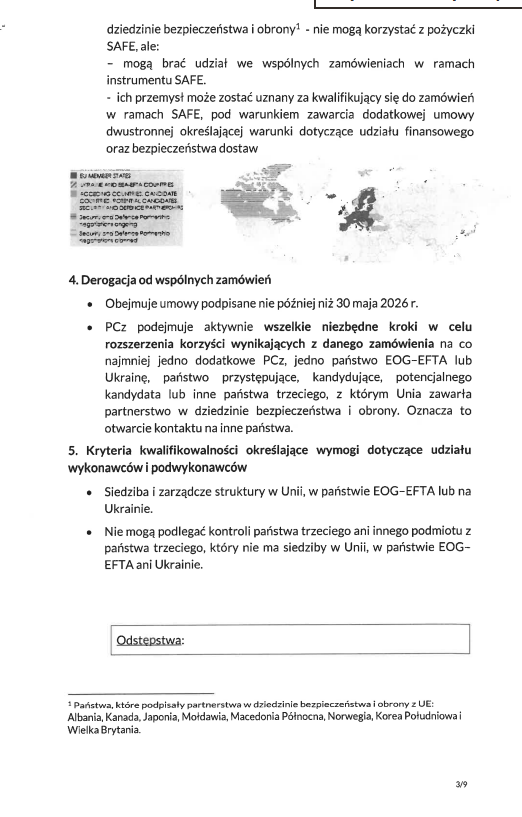 Ujawniam wyniki kontroli poselskiej w sprawie instrumentu SAFE