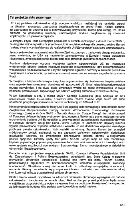 Ujawniam wyniki kontroli poselskiej w sprawie instrumentu SAFE